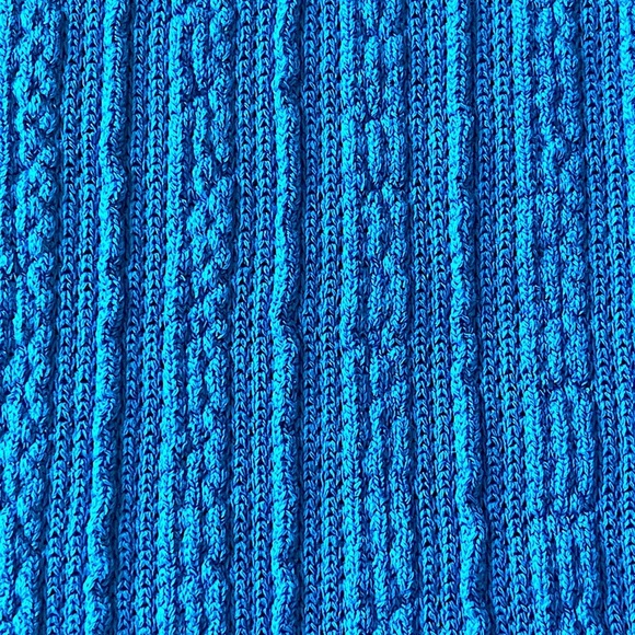 ZARA BLUE ONE SHOULDER CUT-OUT CROPPED TOP SZ LG EUC - Picture 4 of 5